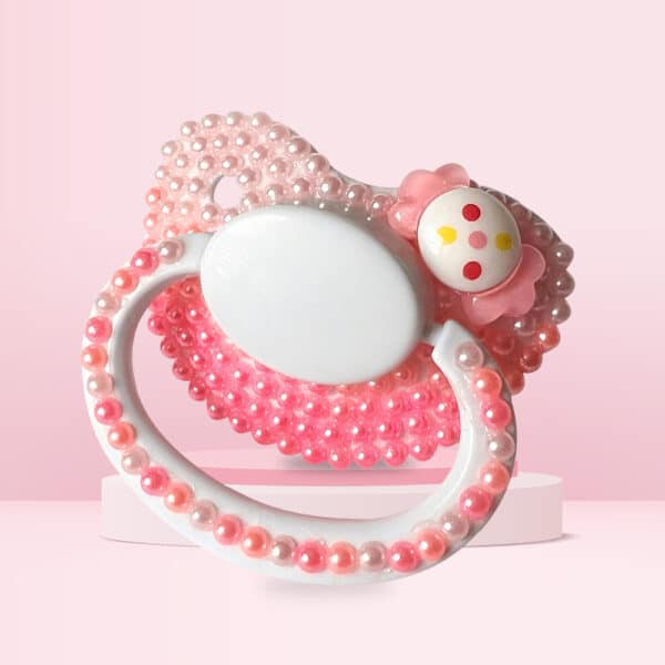 Polka Dot Bow Adult Pacifier