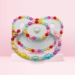 Pearls & Hearts Adult Pacifier