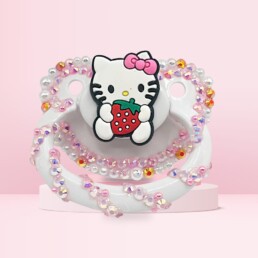 Strawberry Kitty Adult Pacifier